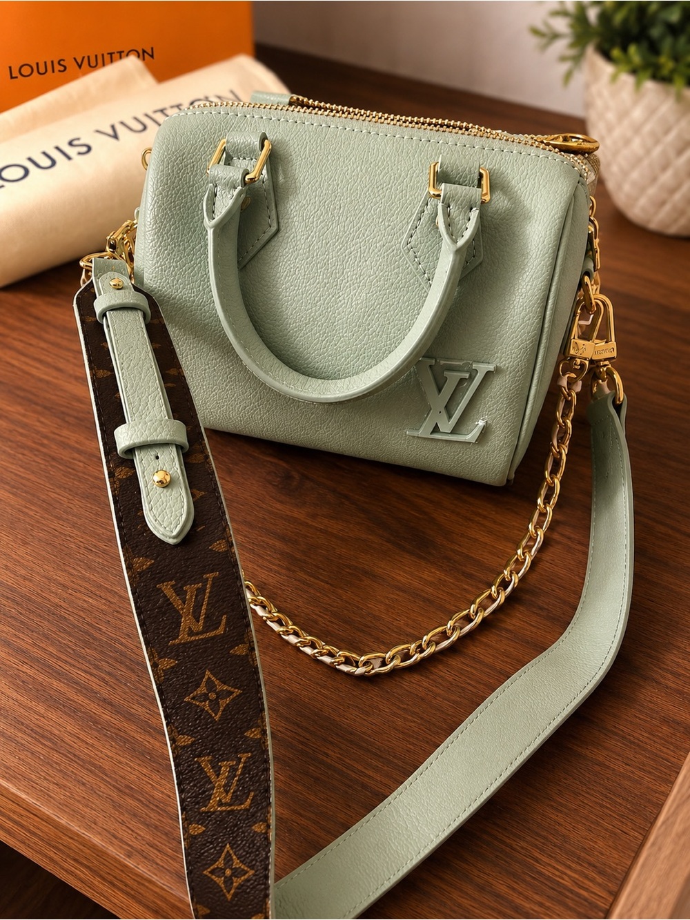 Luxury teal  Leather Satchel Bag